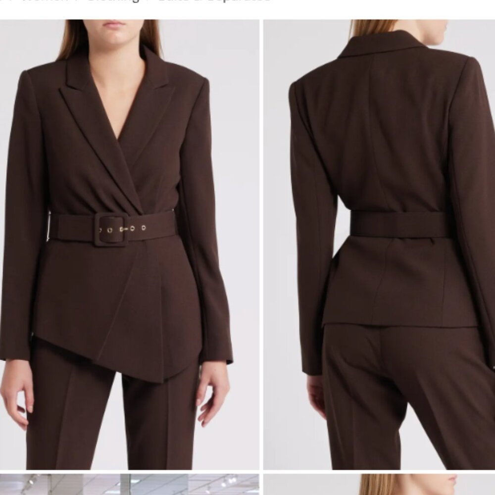 CALVIN KLEIN trouser and blazer jacket pantsuit set